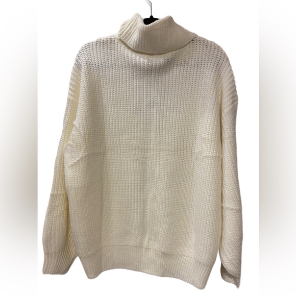 NWT Zesica Long Sleeve Turtleneck Chunky Knit Sweater, Large (12/14), Ivory - Picture 7 of 7
